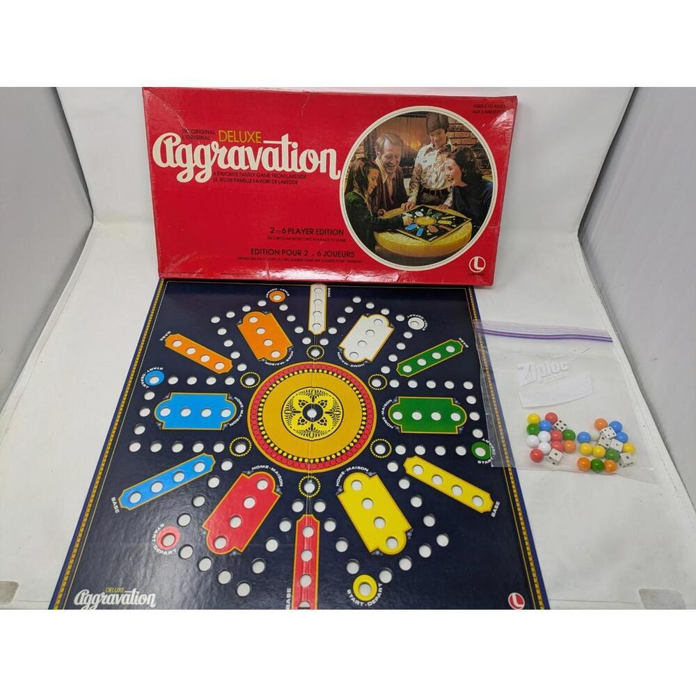Aggravation Game Deluxe Party Edition Vintage 1977 By Lakeside  Complete